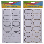 Aufkleber 14x25,5 cm für Gewürzgläser, Namensschilder, Rahmen