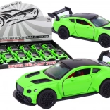 Sportwagen 1:32 mit Schwungrad, mattgrün