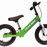 Kinderlaufrad CROWN grün mit aufblasbaren Reifen