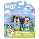 Bluey Figuren auf Skateboard