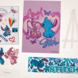 Diamantmalerei Angel und Stitch mit Ständer