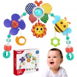 Woopie Baby Bogen mit Spielzeug für Bettchen, Kinderwagen und Autositz