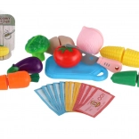 Satz Schneidegemüse mit Schneidebrett für Kinder