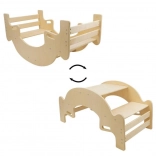 Picknicktisch und Schaukel 2-in-1 natur