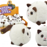 Plüschkatze Stretch Jumping Mascot Weiß