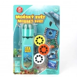 Taschenlampe und Projektor mit Meeres­tieren für Kinder