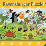 RAVENSBURGER Puzzle Der kleine Maulwurf im Garten 2x24 Teile