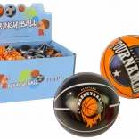 Weicher Ball für Kinder schwarz-orange 7 cm