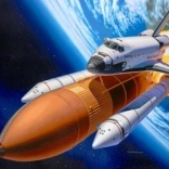 Modell Plastik Space Shuttle Discovery & Booster Rockets