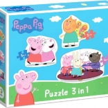 Puzzle Peppa Wutz Freunde 3-in-1 (2, 3 und 4 Teile)