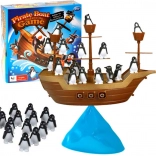 Balancierendes Spielset Piratenschiff mit Pinguinen