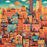 Puzzle Großartige Stadt 500 Teile