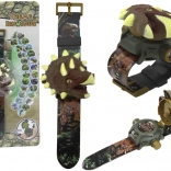 Kinderuhren mit 3D-Projektion von Dinosauriermotiven