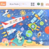 Holzpuzzle Weltraum 48 Teile