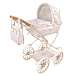 deCuevas faltbarer Puppenwagen mit Tasche Verona, Griffhöhe 52–81 cm