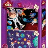 Puzzle-Set mit Weltraummotiv 35 + 60 Teile ART PUZZLE