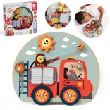 CLASSIC WORLD multifunktionale Motoriktafel 6-in-1 Feuerwehr