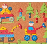 Woody Brett mit Formen zum Annageln – Verkehrsmittel