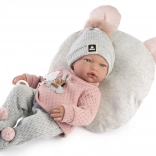 Guca realistische Babypuppe mit Geräuschen, weicher Stoffkörper 38 cm
