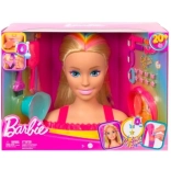 Barbie Stylingkopf, neonfarbenes regenbogenblondes Haar