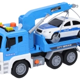 Sattelschlepper mit Auto und Effekten