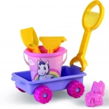 Androni Sandspielset Einhorn mit Wagen