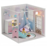 Miniaturhaus Regenbogenhaus für Kinder