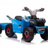 Blaue batteriebetriebene Quad XMX630T mit Anhänger