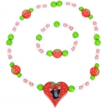 Detoa Halskette und Armband Der kleine Maulwurf und Erdbeeren