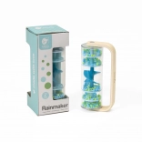 Klassische Regenstab mit Kugeln – blau