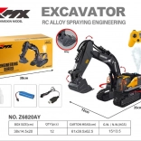 RC-Bagger mit Metallschaufel und Raucheffekt