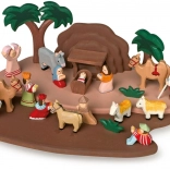 Holzkrippe mit Figuren für Kinder small foot