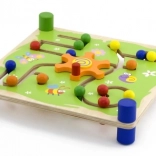 Viga Tropf und Folge Montessori Holzdidaktikspiel