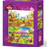 Puzzle Kleine Botaniker 35 und 60 Teile