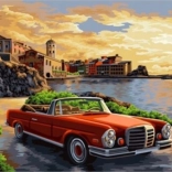 Diamantmalerei NORIMPEX – Fahrt entlang der Küste 30 × 40 cm