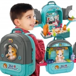 Woopie 3-in-1 Tierarzt-Rucksack mit Häuschen und Hündchen