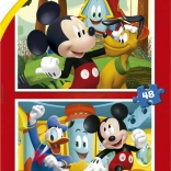 Puzzle EDUCA Mickey Mouse – Freizeitpark 2×48 Teile