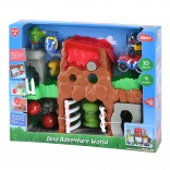 Abenteuerset Dinosaurierwelt mit Geräuschen und Lichtern