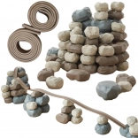 Meisterkinder: Elastische Bahn mit Gummibausteinen 98 Stk.