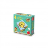 Dino Holzbausteine für die Kleinsten 4 Stk.