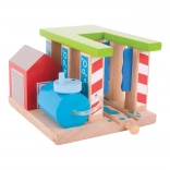 Bigjigs Rail Holz-Zugwaschanlage