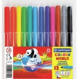 Bunte Filzstifte CENTROPEN - 12 Farben