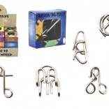 Metall-Knobelspiel Mix in Schachtel 5 × 5 cm