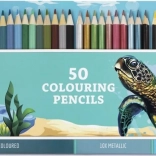 Grafix großes Buntstift-Set im Metalletui 50 Stk.