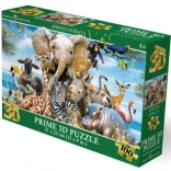 3D-Puzzle Afrikanisches Lächeln 63 Teile