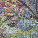 Puzzle Heye Quilt Art: Gesticktes Faultier 1000 Teile
