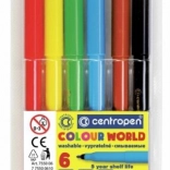 Centropen Set Filzstifte 6 Farben