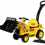 Kinder-Tretbulldozer mit Helm