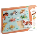 DJECO Einlegepuzzle Bauernhoftiere
