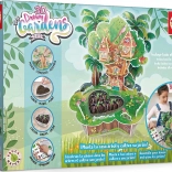 EDUCA 3D DREAM GARDENS: Baumhaus 2-in-1 – Kreativset mit Minigarten